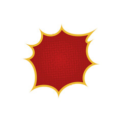 red cartoon brush comic vintage halftone pop graphic