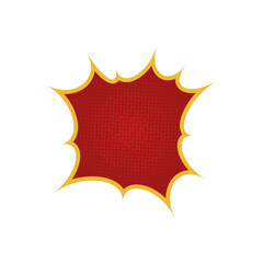 red cartoon brush comic vintage halftone pop graphic