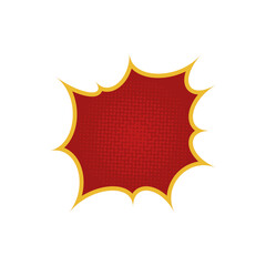 red cartoon brush comic vintage halftone pop graphic