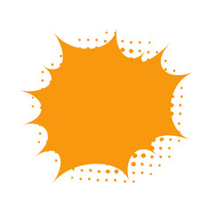 comic retro brush element vintage halftone orange pop retro