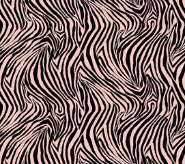Fototapeta na wymiar Seamless zebra pattern, animal print.