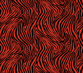 Fototapeta premium Seamless zebra pattern, animal print.