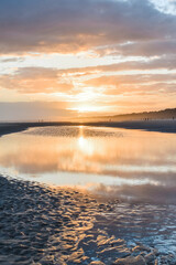 Sunset over the ocean