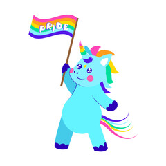 Isolated ponny rainbow vector illustration