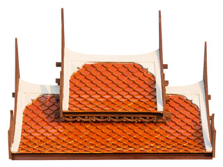 Roof of Thai style isolated for decorative