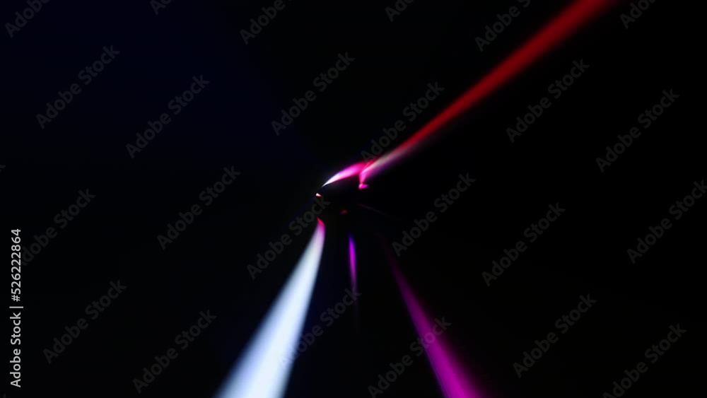 Poster abstract hypnotic dark red blue fire in futuristic sci-fi virtual reality tunnel seamless loop. 4k 3