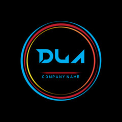 D L A. D L A letter logo design. DLA alphabet design monogram . DLA letter with circle .DLA monogram, elegant, gold, emblem, type, signs, premium
