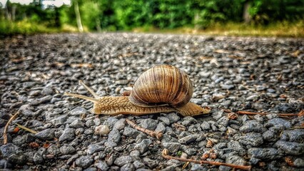 Snail on the move