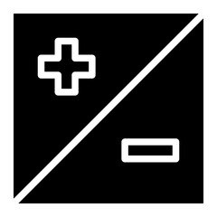 Fototapeta premium contrast glyph icon