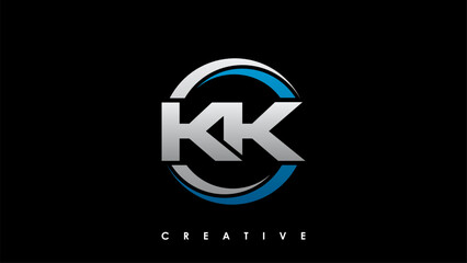 KK Letter Initial Logo Design Template Vector Illustration