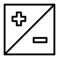 contrast line icon