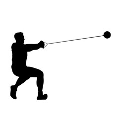 Hammer Throw Sport Silhouette