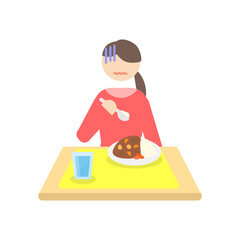 食欲不振　女性