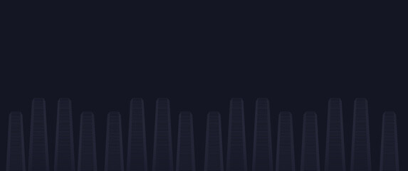 Modern and futuristic digital cityscape, hologram cityscape illustration, suitable for modern and futuristic background, backdrop, or banner