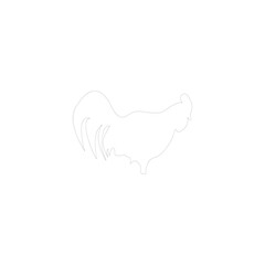 rooster icon ilustration vector