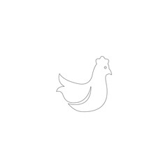 rooster icon ilustration vector