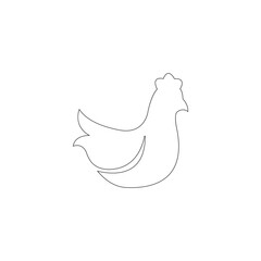 rooster icon ilustration vector