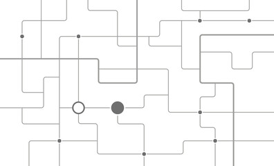 Network grid connect lines technology background template. Cyber wireframe linked graphic vector.