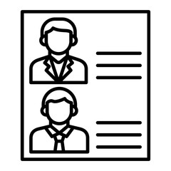 Candidates Line Icon