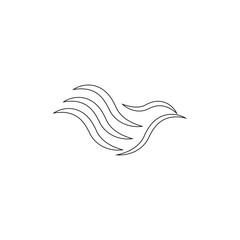 bird icon ilustration vector