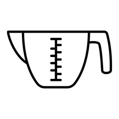Measuring Cup Line Icon