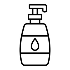 Fototapeta premium Soap Bottle Line Icon