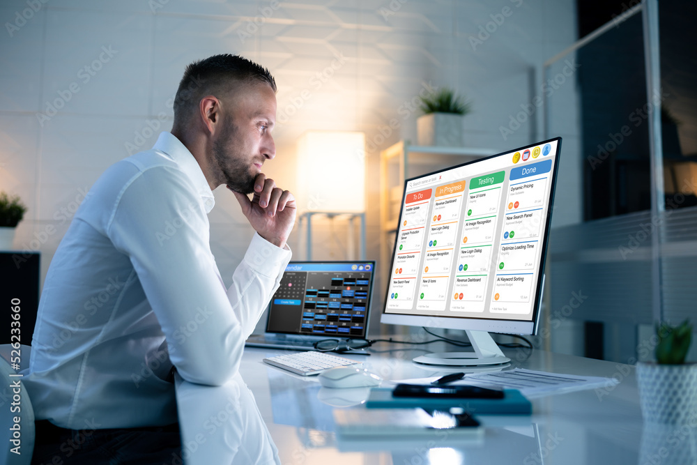 Aufkleber Scrum Project Manager Scheduling