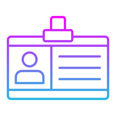 ID Line Gradient Icon