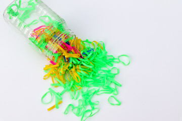 rubber hair band for kids and sticky