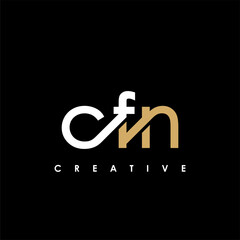 CFN Letter Initial Logo Design Template Vector Illustration