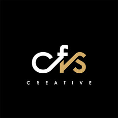 CFS Letter Initial Logo Design Template Vector Illustration