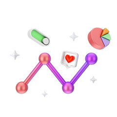 Social Media And Digital Marketing 3D Illustration