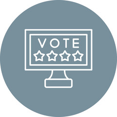 Ratings Multicolor Line Icon