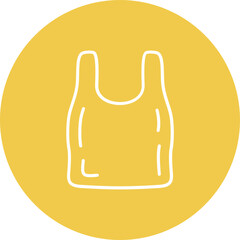 Plastic Bag Multicolor Line Icon