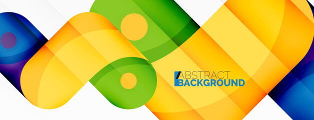 Fototapeta premium Creative geometric wallpaper. Trendy minimal abstract background. Techno business template for wallpaper, banner, background or landing