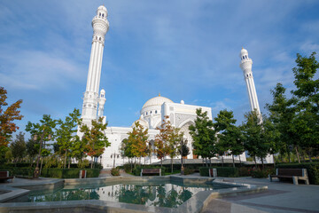Sunny september morning at the mosque named after the prophet Muhammad (Pride of Muslims mosque)....