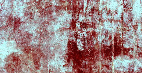 Spooky red background, scary bloody wall. white wall with blood splatter for halloween background. horror concept