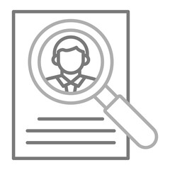 Research Greyscale Line Icon