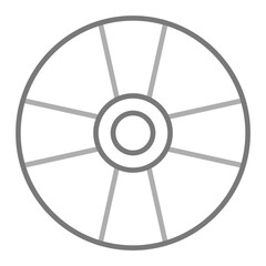 Cd Greyscale Line Icon