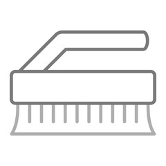 Cleaning Brush Greyscale Line Icon