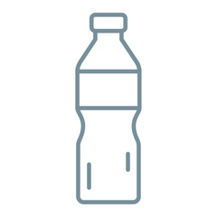 Water Bottle Multicolor Line Icon