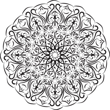 Decorative mandala art design