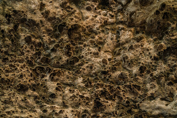 Details of the coral cliffs are like caves with many textured cavities along the coast, very unique and amazing