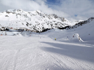 Abfahrt von der Zehnerkarspitze ins Tal