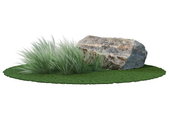 stone Garden decoration on a transparent background  © jomphon