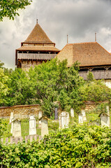Fototapeta na wymiar Viscri fortified church, Romania