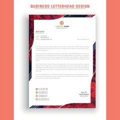 Modern Creative & Clean business Company letterhead design template