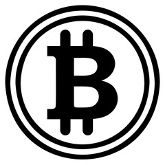 Cryptocurrency icon in modern line style, web 3.0 vector icon