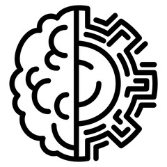 Machine learning icon in modern style, web 3.0 vector icon