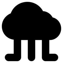 Cloud Sharing Vector Icon 